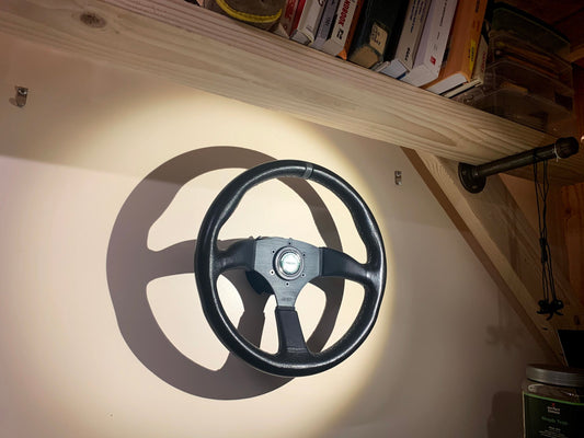 Steering wheel wall mount